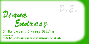 diana endresz business card